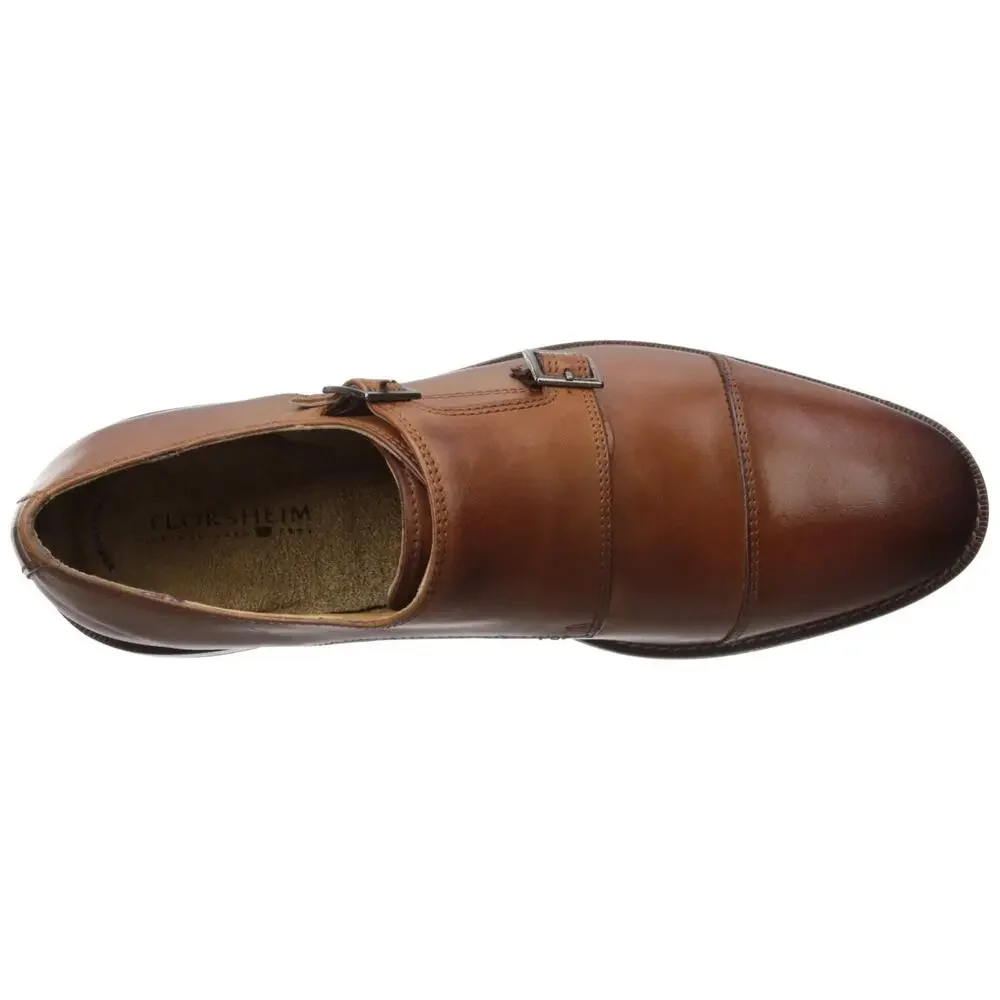 Florsheim Montinaro Double Monk Strap Saddle Tan Smooth 12 M
